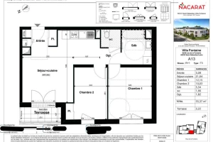 Appartement T3 - 55m²